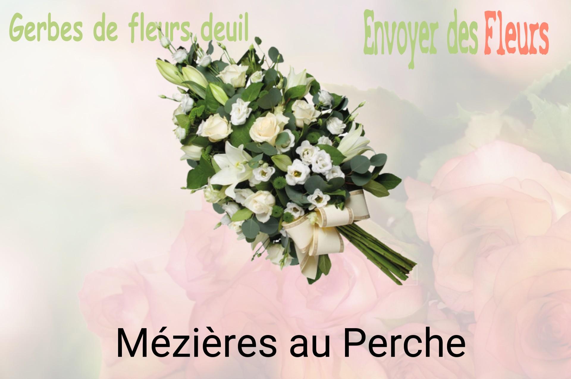 Gerbe de fleurs de deuil livrée à Mézières-au-Perche